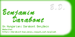 benjamin darabont business card